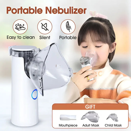 Mini Nebulizer Portable Handheld Effective Respiratory Solution For Adults & Kids Or Infants